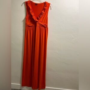 Merona Orange Ruffle Dress